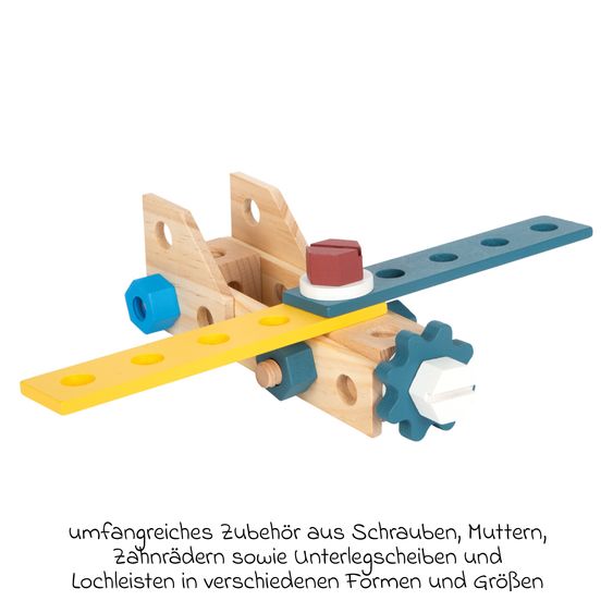 small foot Praktischer Werkzeugrucksack mit Werkzeugen und umfangreichem Zubehör - Workshop - Blau