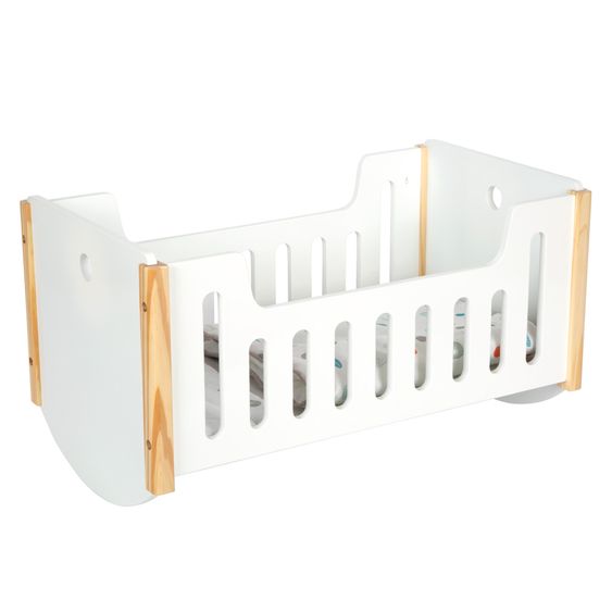 small foot Lettino per bambole per la culla incl. biancheria da letto - Little Button - Bianco