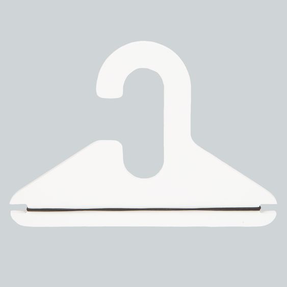 small foot Doll Wardrobe Little Button incl. 3 Clothes Hangers, - White