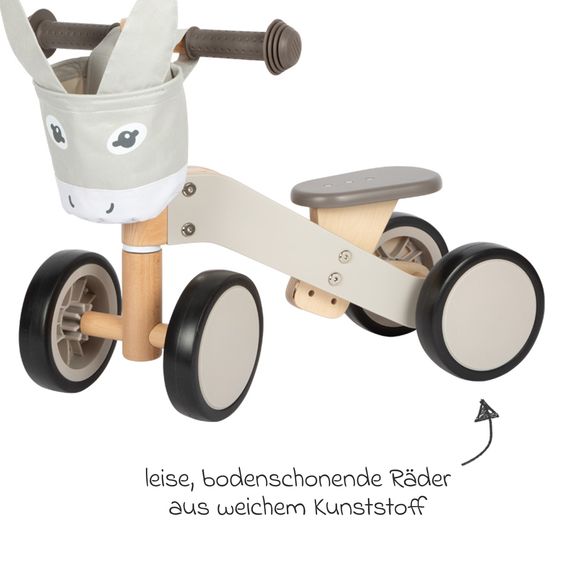 small foot Rutscher Esel inkl. Lenkertasche - Grau