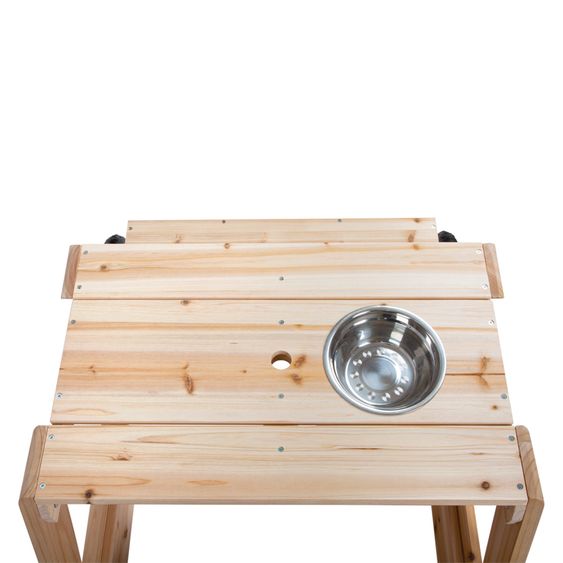 small foot Sandkasten mit Sitzgruppe und Matschtisch - Natur