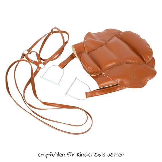 small foot Sattel und Zaumzeug-Set für Holzpferde - Braun