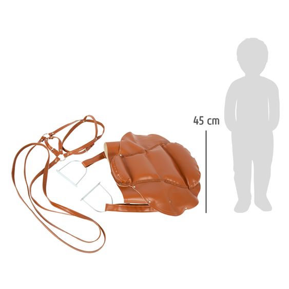 small foot Sattel und Zaumzeug-Set für Holzpferde - Braun