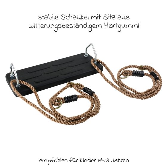 small foot Schaukel bis 100 kg belastbar - Braun