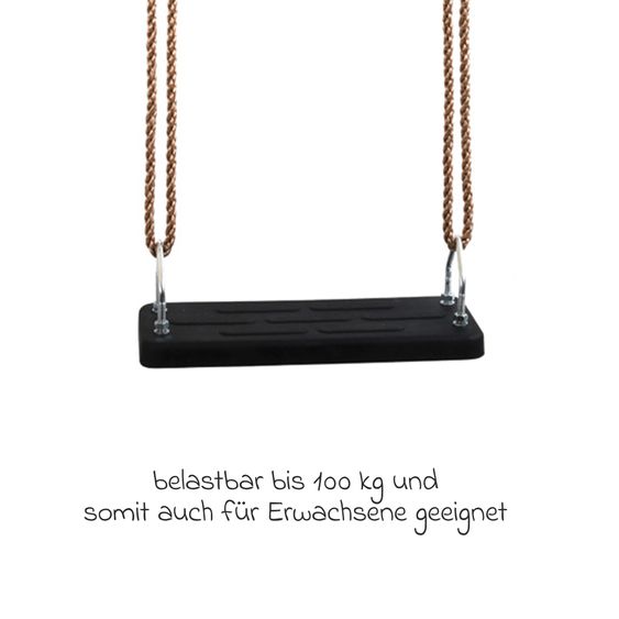 small foot Schaukel bis 100 kg belastbar - Braun