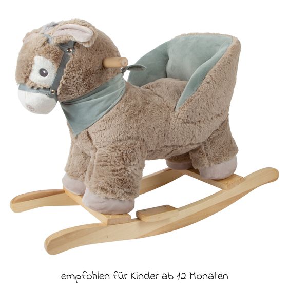 small foot Schaukeltier Esel mit Sitz - Grau