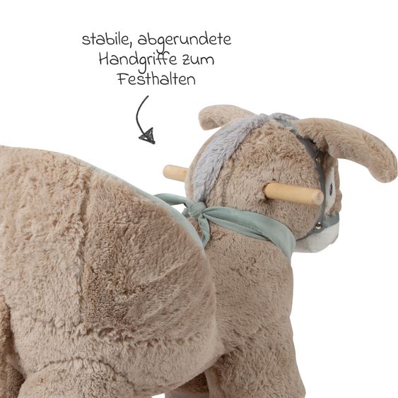 small foot Schaukeltier Esel mit Sitz - Grau