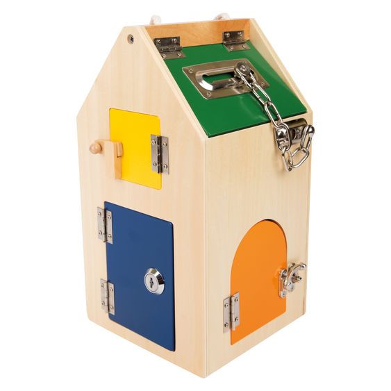 small foot Castle House with locks and bolts - Colourful