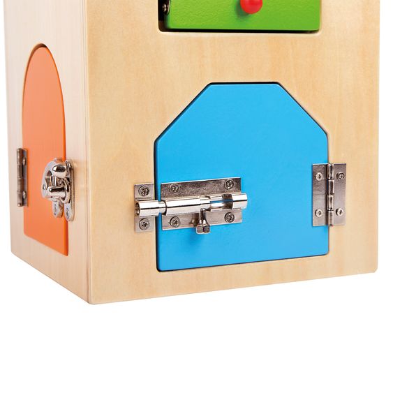 small foot Casetta con serratura con serrature e chiavistelli - Colorato