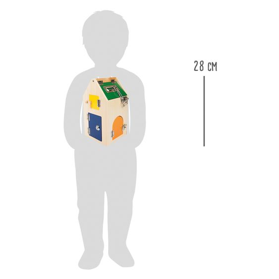 small foot Casetta con serratura con serrature e chiavistelli - Colorato