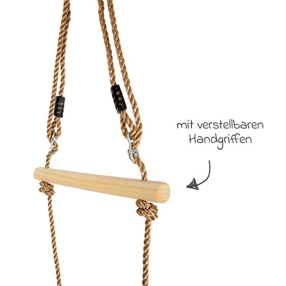 small foot Skateboard Schaukel zum Schaukeln im Sitzen und Stehen - Natur