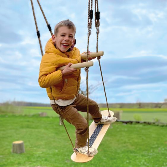 small foot Skateboard Schaukel zum Schaukeln im Sitzen und Stehen - Natur
