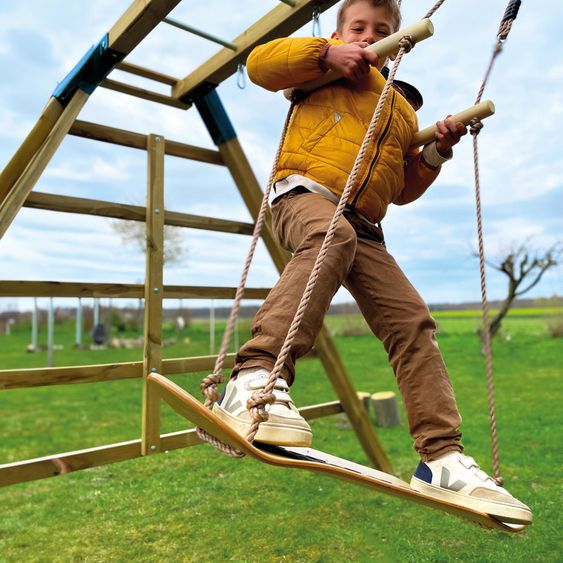small foot Skateboard Schaukel zum Schaukeln im Sitzen und Stehen - Natur
