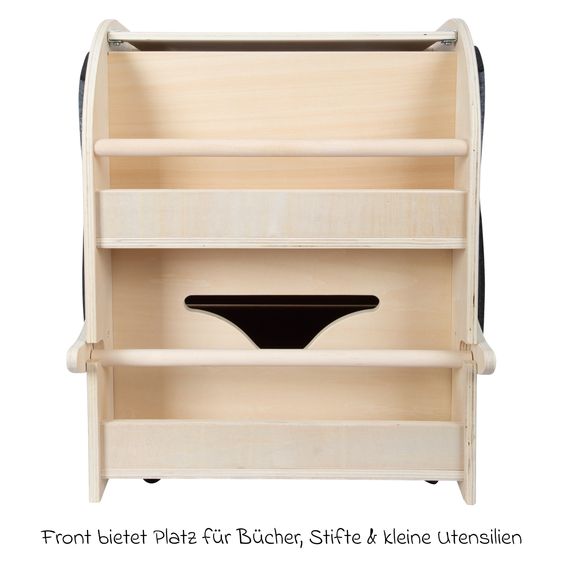 small foot Toy box with Seat and Wheels Elephant Wildlife - Beige