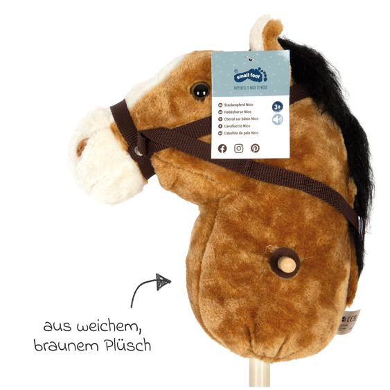 small foot Steckenpferd Nico - Braun
