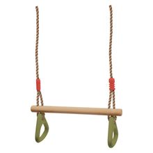 Trapezstange mit Turnringen - Natur