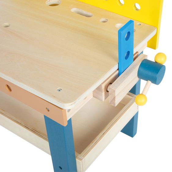 small foot Établi avec Outils et Accessoires Complets - Atelier - Multicolore