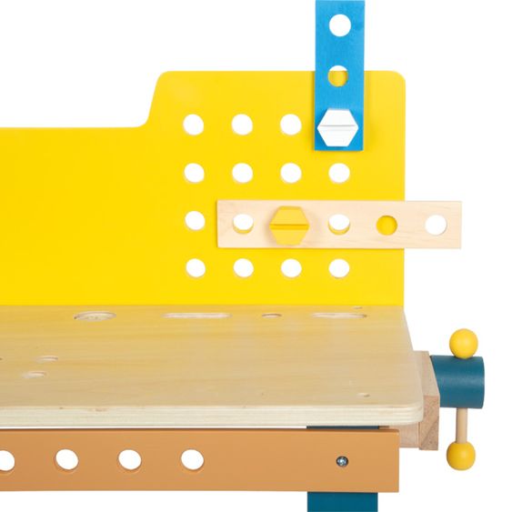 small foot Établi avec Outils et Accessoires Complets - Atelier - Multicolore