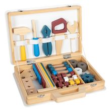 Werkzeugkoffer mit Werkzeugen und umfangreichem Zubehör - Workshop - Braun