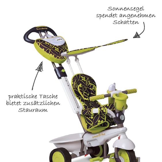 Smart Trike Dreirad Dream 4 in 1 mit Touch Steering - Green