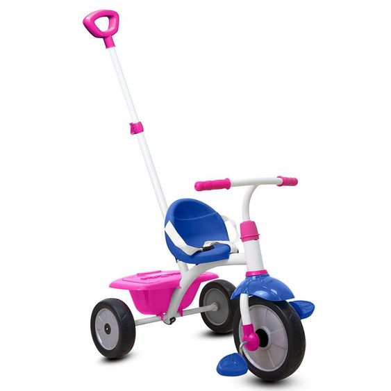 Smart Trike Triciclo Fun - Blu Rosa