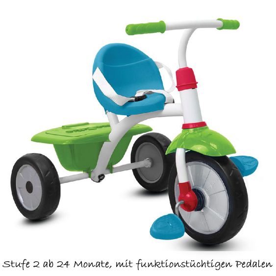 Smart Trike Dreirad Fun Plus - Blue Green Red