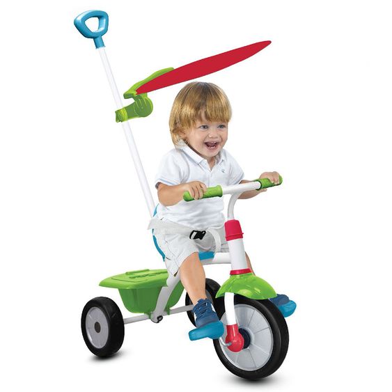 Smart Trike Dreirad Fun Plus - Blue Green Red