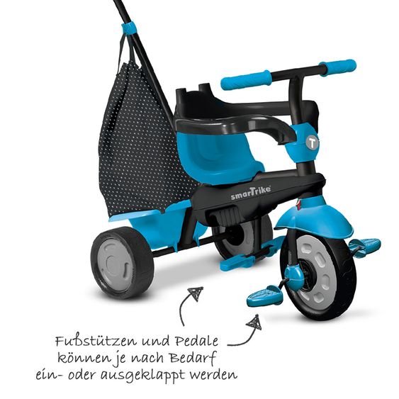 Smart Trike Dreirad Glow 4 in 1 mit Touch Steering - Blue