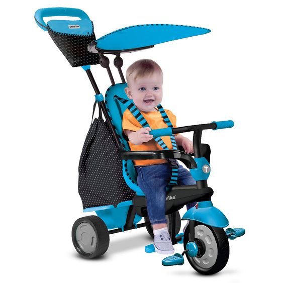 Smart Trike Dreirad Glow 4 in 1 mit Touch Steering - Blue