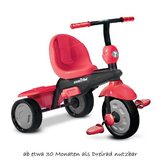 Smart Trike Triciclo Glow 4 in 1 con sterzo tattile - Rosso