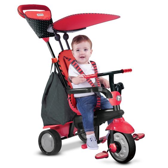 Smart Trike Dreirad Glow 4 in 1 Touch Steering + Gratis Regenschutz