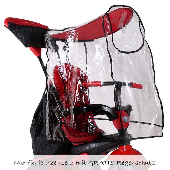 Smart Trike Dreirad Glow 4 in 1 Touch Steering + Gratis Regenschutz
