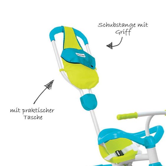 Smart Trike Triciclo Play GL - Blu Verde