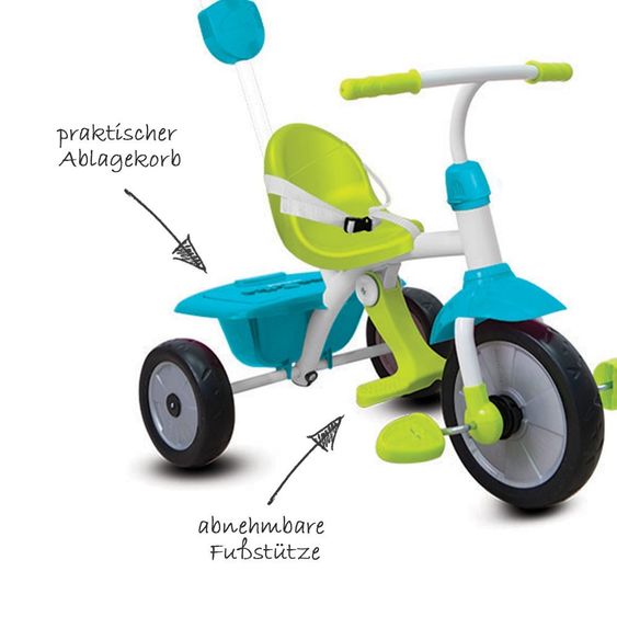 Smart Trike Triciclo Play GL - Blu Verde