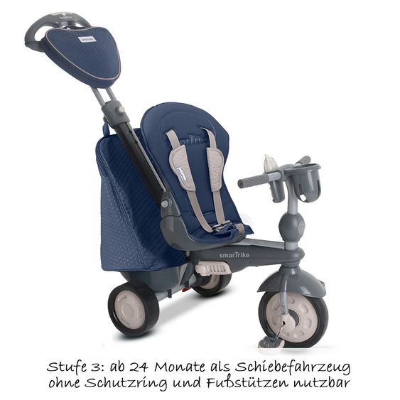 Smart Trike Dreirad Recliner Infinity 5 in 1 mit Touch Steering - Blue