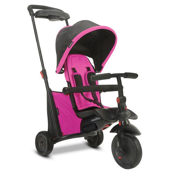 Smart Trike Dreirad smarTfold 500 - 7 in 1 mit Touch Steering - Pink