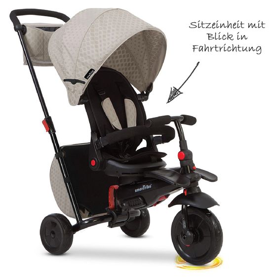 Smart Trike Dreirad smarTfold 700 - 8 in 1 mit Touch Steering - Grey