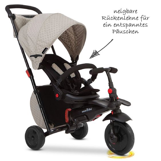 Smart Trike Dreirad smarTfold 700 - 8 in 1 mit Touch Steering - Grey
