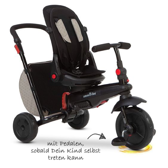 Smart Trike Dreirad smarTfold 700 - 8 in 1 mit Touch Steering - Grey