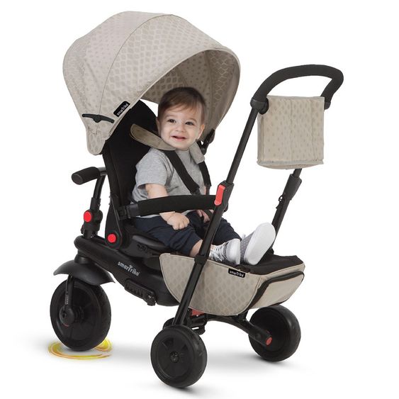 Smart Trike Dreirad smarTfold 700 - 8 in 1 mit Touch Steering - Grey