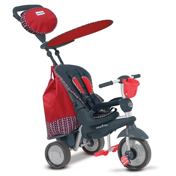 Smart Trike Triciclo Splash 5 in 1 con sterzo touch - Rosso
