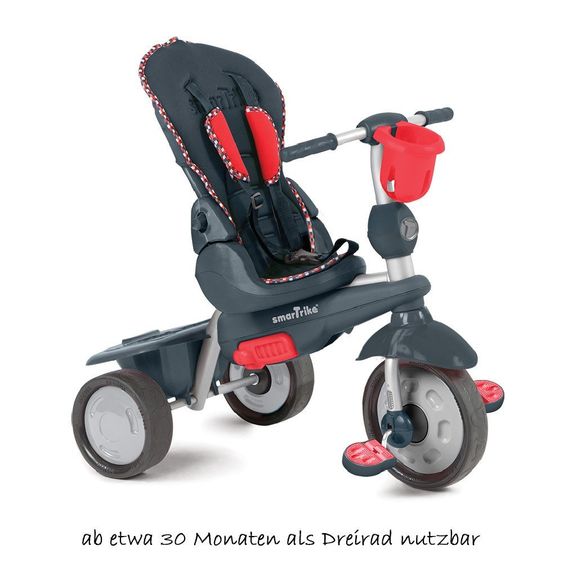 Smart Trike Triciclo Splash 5 in 1 con sterzo touch - Rosso