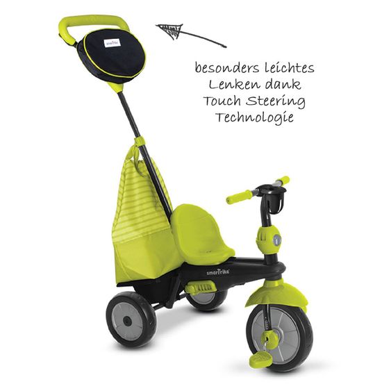 Smart Trike Dreirad Swing DLX - 4 in 1 mit Touch Steering - Green