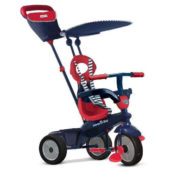 Smart Trike Dreirad Vanilla 4 in 1 mit Touch Steering - Navy Red