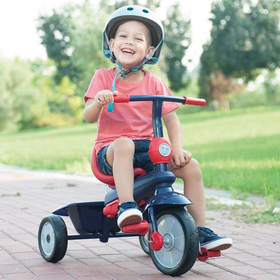 Smart Trike Dreirad Vanilla 4 in 1 mit Touch Steering - Navy Red