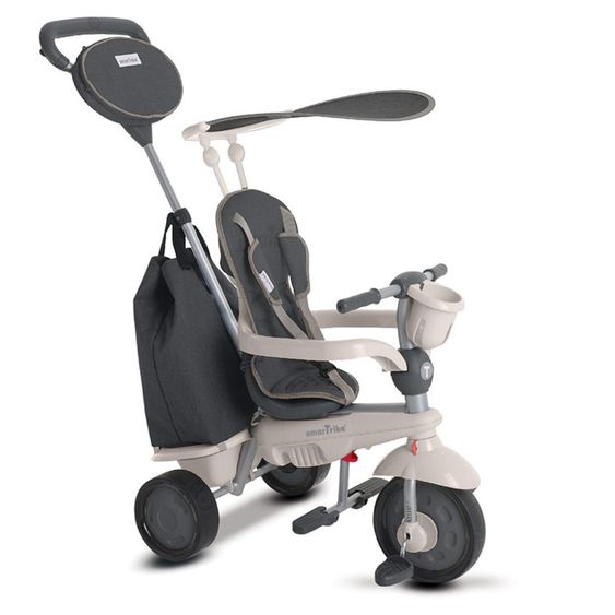 Smart Trike Dreirad Voyage 4 in 1 mit Touch Steering - Gray