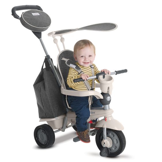 Smart Trike Dreirad Voyage 4 in 1 mit Touch Steering - Gray