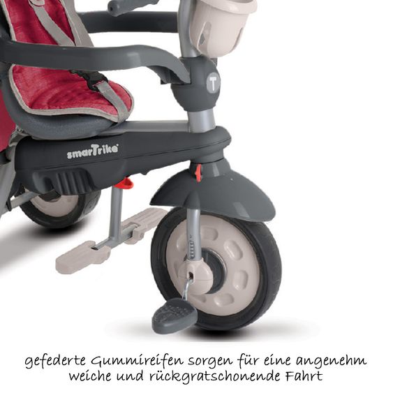 Smart Trike Dreirad Voyage 4 in 1 mit Touch Steering - Red