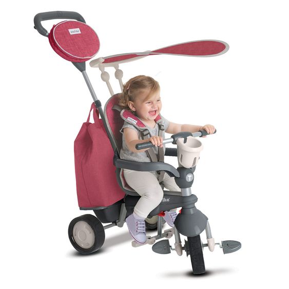 Smart Trike Dreirad Voyage 4 in 1 mit Touch Steering - Red