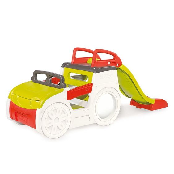 Smoby Toys Abenteuer-Spielauto mit Rutsche und Sandkasten